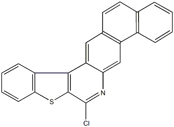 7-chloro[1]benzothieno[2,3-c]naphtho[2,1-g]quinoline 结构式