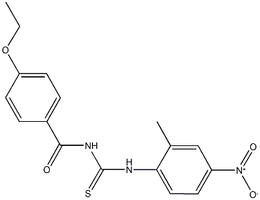 N-{[4-(ethyloxy)phenyl]carbonyl}-N'-{4-nitro-2-methylphenyl}thiourea Structure