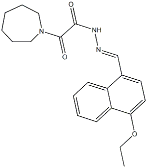 2-(1-azepanyl)-N'-[(4-ethoxy-1-naphthyl)methylene]-2-oxoacetohydrazide,496841-59-9,结构式