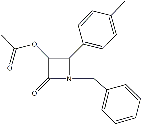 496874-85-2 1-benzyl-2-(4-methylphenyl)-4-oxo-3-azetidinyl acetate
