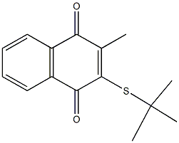 2-(tert-butylsulfanyl)-3-methylnaphthoquinone Structure