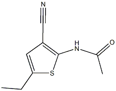 N-(3-cyano-5-ethyl-2-thienyl)acetamide,496875-06-0,结构式