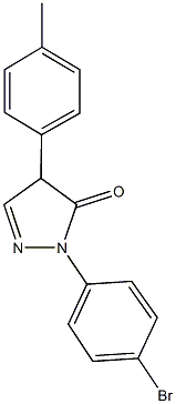 496875-68-4 2-(4-bromophenyl)-4-(4-methylphenyl)-2,4-dihydro-3H-pyrazol-3-one