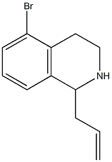 1-allyl-5-bromo-1,2,3,4-tetrahydroisoquinoline Struktur