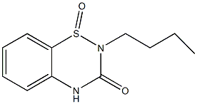 2-butyl-2H-1,2,4-benzothiadiazin-3(4H)-one 1-oxide Struktur