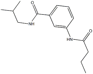 3-(butyrylamino)-N-isobutylbenzamide Structure