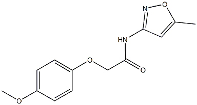 2-(4-methoxyphenoxy)-N-(5-methyl-3-isoxazolyl)acetamide Struktur