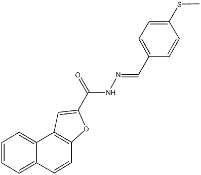 N'-[4-(methylsulfanyl)benzylidene]naphtho[2,1-b]furan-2-carbohydrazide Structure