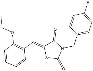 5-(2-ethoxybenzylidene)-3-(4-fluorobenzyl)-1,3-thiazolidine-2,4-dione|