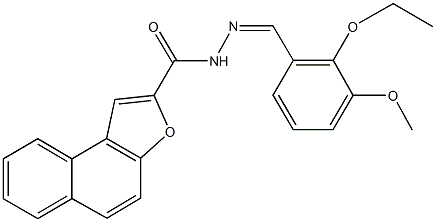 N'-(2-ethoxy-3-methoxybenzylidene)naphtho[2,1-b]furan-2-carbohydrazide Structure