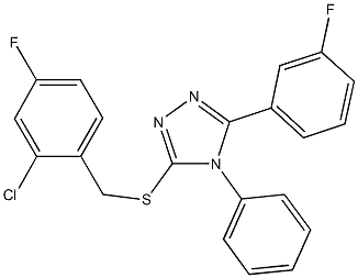 496928-18-8 3-[(2-chloro-4-fluorobenzyl)sulfanyl]-5-(3-fluorophenyl)-4-phenyl-4H-1,2,4-triazole