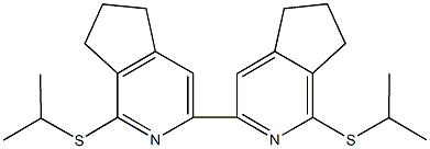 3,3'-bis{1-(isopropylsulfanyl)-6,7-dihydro-5H-cyclopenta[c]pyridine},496935-58-1,结构式