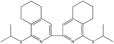 3,3'-bis{1-(isopropylsulfanyl)-5,6,7,8-tetrahydroisoquinoline} Structure