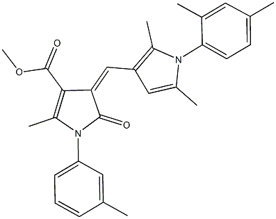 496936-39-1 methyl 4-{[1-(2,4-dimethylphenyl)-2,5-dimethyl-1H-pyrrol-3-yl]methylene}-2-methyl-1-(3-methylphenyl)-5-oxo-4,5-dihydro-1H-pyrrole-3-carboxylate