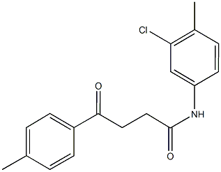 N-(3-chloro-4-methylphenyl)-4-(4-methylphenyl)-4-oxobutanamide,496936-41-5,结构式