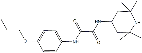 N~1~-(4-propoxyphenyl)-N~2~-(2,2,6,6-tetramethyl-4-piperidinyl)ethanediamide Structure