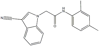 2-(3-cyano-1H-indol-1-yl)-N-(2,4-dimethylphenyl)acetamide|