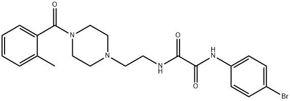 N~1~-(4-bromophenyl)-N~2~-{2-[4-(2-methylbenzoyl)-1-piperazinyl]ethyl}ethanediamide Struktur