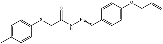 496951-73-6 N'-[4-(allyloxy)benzylidene]-2-[(4-methylphenyl)sulfanyl]acetohydrazide