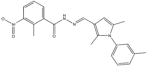 N'-{[2,5-dimethyl-1-(3-methylphenyl)-1H-pyrrol-3-yl]methylene}-3-nitro-2-methylbenzohydrazide,496951-84-9,结构式