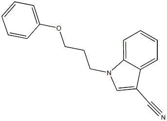 1-(3-phenoxypropyl)-1H-indole-3-carbonitrile Structure
