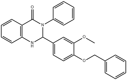 496959-57-0 2-[4-(benzyloxy)-3-methoxyphenyl]-3-phenyl-2,3-dihydro-4(1H)-quinazolinone