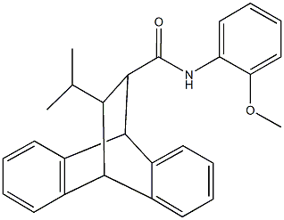 16-isopropyl-N-(2-methoxyphenyl)tetracyclo[6.6.2.0~2,7~.0~9,14~]hexadeca-2,4,6,9,11,13-hexaene-15-carboxamide,496959-92-3,结构式