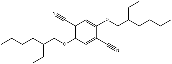 2,5-bis[(2-ethylhexyl)oxy]terephthalonitrile 结构式
