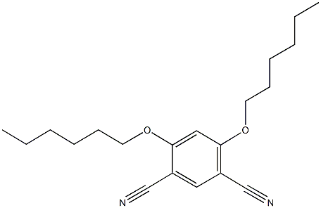 4,6-bis(hexyloxy)isophthalonitrile 结构式