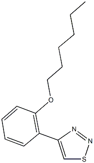 4-[2-(hexyloxy)phenyl]-1,2,3-thiadiazole Structure