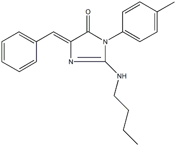 5-benzylidene-2-(butylamino)-3-(4-methylphenyl)-3,5-dihydro-4H-imidazol-4-one|