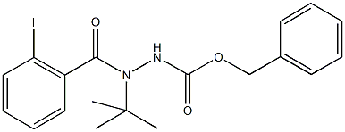 benzyl 2-tert-butyl-2-(2-iodobenzoyl)hydrazinecarboxylate Structure