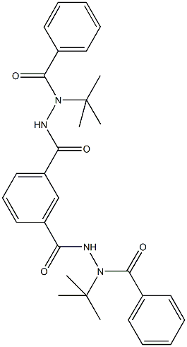 N'-{3-[(2-benzoyl-2-tert-butylhydrazino)carbonyl]benzoyl}-N-(tert-butyl)benzohydrazide,496967-32-9,结构式