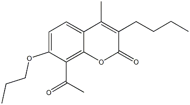 8-acetyl-3-butyl-4-methyl-7-propoxy-2H-chromen-2-one|