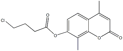4,8-dimethyl-2-oxo-2H-chromen-7-yl 4-chlorobutanoate,496969-73-4,结构式