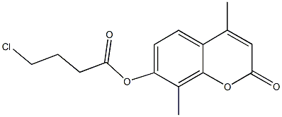 4,8-dimethyl-2-oxo-2H-chromen-7-yl 4-chlorobutanoate|