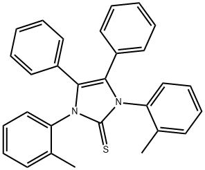 1,3-bis(2-methylphenyl)-4,5-diphenyl-1,3-dihydro-2H-imidazole-2-thione Struktur