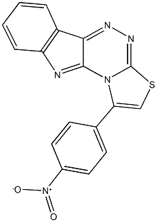 496970-15-1 1-{4-nitrophenyl}[1,3]thiazolo[2',3':3,4][1,2,4]triazino[5,6-b]indole