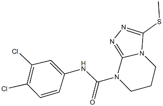 N-(3,4-dichlorophenyl)-3-(methylsulfanyl)-6,7-dihydro[1,2,4]triazolo[4,3-a]pyrimidine-8(5H)-carboxamide Structure