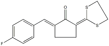 497058-23-8 2-(1,3-dithiolan-2-ylidene)-5-(4-fluorobenzylidene)cyclopentanone