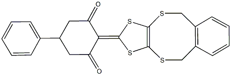 2-(5,10-dihydro[1,3]dithiolo[4,5-c][2,5]benzodithiocin-2-ylidene)-5-phenylcyclohexane-1,3-dione|