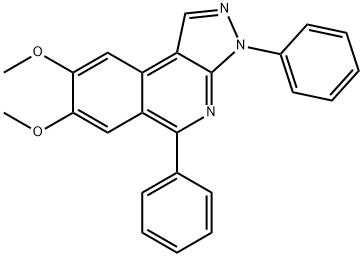 7,8-dimethoxy-3,5-diphenyl-3H-pyrazolo[3,4-c]isoquinoline Struktur