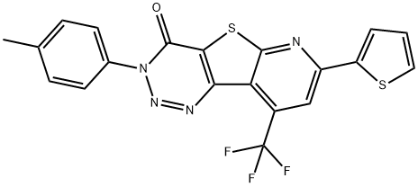 497058-81-8 3-(4-methylphenyl)-7-(2-thienyl)-9-(trifluoromethyl)pyrido[3',2':4,5]thieno[3,2-d][1,2,3]triazin-4(3H)-one