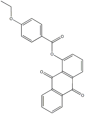 9,10-dioxo-9,10-dihydro-1-anthracenyl 4-ethoxybenzoate 化学構造式