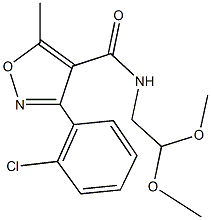 497060-42-1 3-(2-chlorophenyl)-N-(2,2-dimethoxyethyl)-5-methyl-4-isoxazolecarboxamide