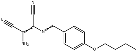 2-amino-3-[(4-butoxybenzylidene)amino]-2-butenedinitrile 结构式
