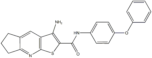 3-amino-N-(4-phenoxyphenyl)-6,7-dihydro-5H-cyclopenta[b]thieno[3,2-e]pyridine-2-carboxamide Structure