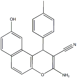 497062-77-8 3-amino-9-hydroxy-1-(4-methylphenyl)-1H-benzo[f]chromene-2-carbonitrile