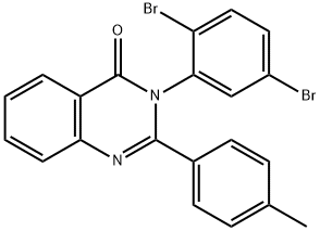 3-(2,5-dibromophenyl)-2-(4-methylphenyl)-4(3H)-quinazolinone,497076-56-9,结构式
