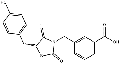 497082-23-2 3-{[5-(4-hydroxybenzylidene)-2,4-dioxo-1,3-thiazolidin-3-yl]methyl}benzoic acid